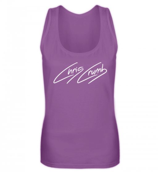 Hochwertiges Frauen Tanktop  –  Chris Crumb Logowear white